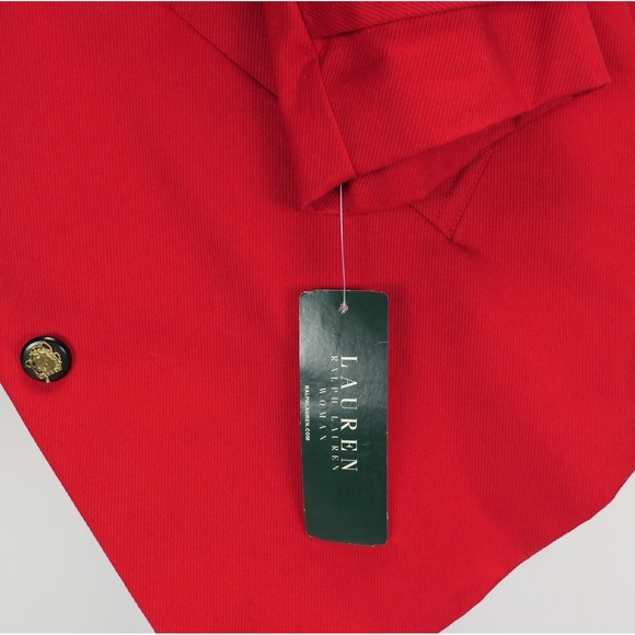 NEW! VTG Ralph Lauren Equestrian Riding Barn Coat Women's 1X Red Cotton Corduroy - Picture 14 of 15